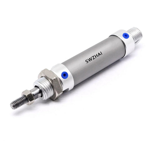 Compact 16mm Bore 25mm Stroke Air Cylinder MAL16x25 Double Action Pneumatic Cylinder With Y Connector And Four Quick Fittings