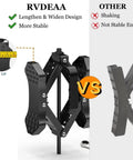 Comparison of X-Shaped Wheel Chocks for Travel Trailers and RVs, Heavy Duty Steel Stabilizers, Drill Adjustable Design, Black