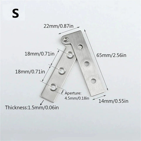 Stainless Steel Soft Close Door Hinge With Hydraulic Damper Invisible Pivot And Replacement Hardware dimensions diagram