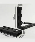 Foldable L Shaped Car Awning Mounting Brackets Set 2 Pieces Steel Universal Roof Brackets for Quick Setup Durable Outdoor Vehicle Shelter