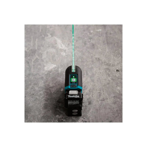 Heavy Duty Cordless Laser Level With Self Leveling Cross Line And Bright Green Beam For Construction Projects That Works Like A Charm Up To 115 Feet Range Paired With 12V CXT Battery System Tool Only on a concrete surface.