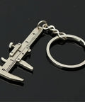 Compact Mini Vernier Caliper Key Ring with Alloy Body for Precise Measurements, 0.0 to 1.57 inches range, compact keychain tool