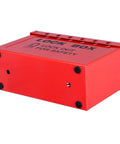 Portable Lockout Tagout Box For Group Lockout, 12 Padlocks Capacity, Heavy Duty 18 Gauge Steel Construction, Red Lockout Container