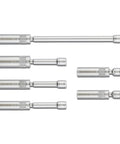 Beefy Magnetic Swivel Spark Plug Socket Set, Three Eighths Inch Drive, Thin Wall 12 Point CR V Steel, 6 Piece Kit with various socket sizes