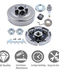 Beefed Up Chainsaw Clutch Assembly Kit For Stihl MS210 MS230 MS250 Saws With Worm Gear And Claws shown with components