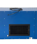 Heavy Duty Ceiling Mounted Air Cleaner Delivering 3000 Cfm Airflow Powered By A Rugged 3/4 Horsepower Motor, blue exterior.