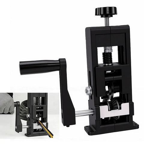 Kick The Boring Manual Jobs To The Curb With This Badass Hand Crank Wire Stripper Machine! Featuring hardened blades in compact design.
