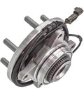 Front Wheel Bearing Hub Assembly Set For 2015 2016 2017 Ford F150 RWD With ABS 6 Lug 2WD Includes Front Left And Front Right Hubs Premium Aftermarket Replacement With 4 Bolt Flange For OE Style Fit And Long Lasting Performance close-up view