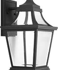 Endorse LED Outdoor Wall Lantern 1 Light Clear Glass New Traditional Style With Textured Black Finish Classic Curb Appeal Exterior Lighting For Home Porch Patio