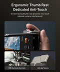 Ergonomic thumb rest on Phone Camera Master Grip Kit For Samsung Galaxy S26 Ultra With Case And 10X Flash 2in1 ND16 Filter 3200mAh.