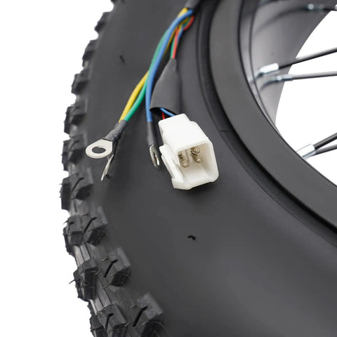 20 Inch Electric Bike Rear Hub Motor Kit 48V Beefy 1500W Fat Tire Conversion Kit With LCD Display Controller Bag And Brake Levers For Ebike