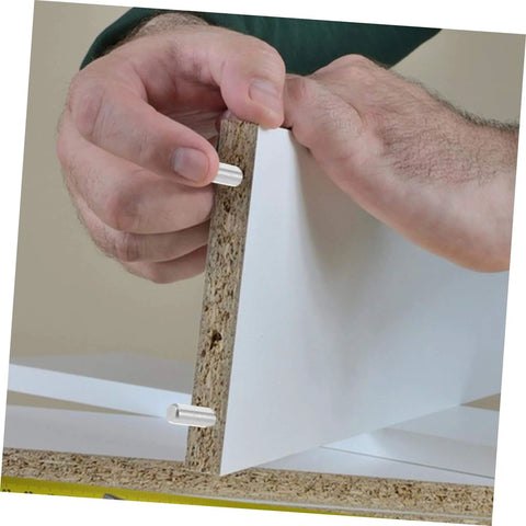 Installing 100 Pcs Stainless Steel Cylindrical Dowel Pins For Machinery, Automotive, And Electronics in wooden board