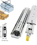 Heavy Duty Drawer Slides With Lock, Ball Bearing Rails, Full Extension, 220 Kg Load Capacity, 250mm Pair For Smooth Quiet Drawer Operation, Anti Collision Pads