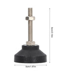 M8 Leveling Mounts Adjustable Furniture Foot Pads With Rubber Base Heavy Duty Table Chair Leg Glides 50mm Height Adjustment