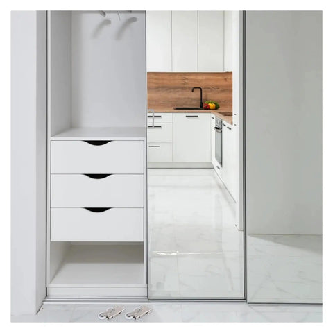 Top Tier Slick Glide Casters And Heavy Duty Pulleys For Sliding Doors Windows Wardrobes And Cabinetry With Hassle Free Setup And Ridiculously Smooth Daily Operation in a modern kitchen with white cabinetry.