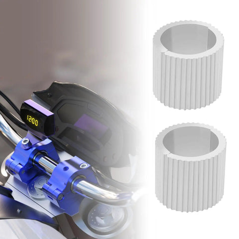 4 Pack Aluminum Alloy Bicycle Handlebar Spacers For 28mm To 22mm Conversion Washers Fits 22mm Diameter Bars No Fuss Easy To Install On Street Mountain Or Motorcycle Handlebars Silver Finish