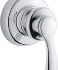 Fairfax Single-Handle Lever Diverter Transfer Valve Trim Chrome For Faucet Systems With Old School Vintage Vibe And Smooth Single-Hole Operation