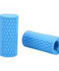Silicone Dumbbell Grips 2 Pack, 1 Inch Inner Diameter Non Slip Barbell Grip For Weightlifting, with Rhombic Pattern