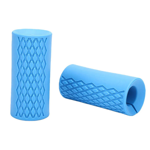 Silicone Dumbbell Grips 2 Pack, 1 Inch Inner Diameter Non Slip Barbell Grip For Weightlifting, with Rhombic Pattern