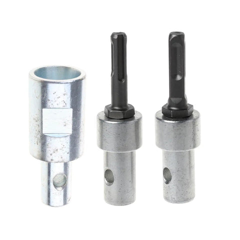 Beefy Durable Steel Water Drill Borer Adapter For Earth Auger Bits Arbor Connector And Water Borer Attachment For Drills