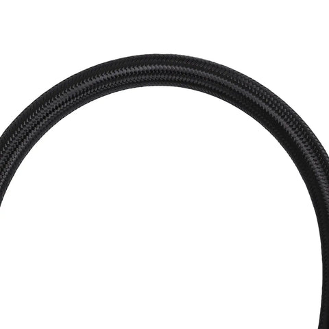 Extended Reach 40CM Tire Inflator Extension Hose With M6 Quick Connect Air Chuck For Cars Motorcycles And Bikes Leakproof Design Zero Hassle Hook Up Easy Fit In Tight Spaces Essential Gear For Your Ride, black braided hose close-up