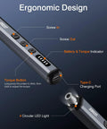 Cordless Precision Mini Electric Screwdriver Kit With 38 Magnetic Bits showing ergonomic design, buttons, and Type-C port