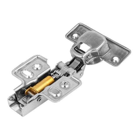 Concealed Full Overlay Cabinet Hinge In 304 Stainless Steel, Slick Noiseless Operation, Silver Tone Hardware, 114x63x26mm
