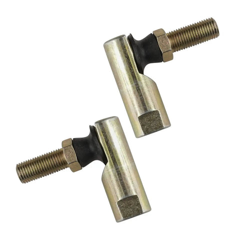 Tractor Link Ball Joints Two Pack Replacement Kit for Lawn Tractors With Right Side 7/16-20 RH Female Thread And Left Side 3/8-24 RH Male Thread Durable Heavy Duty Steering Joint Set, two steering joints