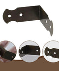 1.6 By 0.7 Inch Right Angle Corner Protector Set Of 20 With Mounting Screws, Iron Bronze Finish, shown in detail.