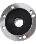Top Rated Er32 Collet Fixture For Cnc Lathe And Milling Machine With 100Mm Diameter Carbon Steel Flange Mount Frosted Finish To Handle Router Parts Accessories Like A Pro - carbon steel flange mount with black center.