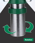 Close-up of Heavy Duty 3 Jaw Hydraulic Bearing Puller Kit showing threaded center post for rotation use.