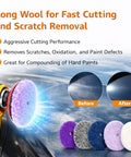 Kick Serious Shine With This 6 Inch Wool Cutting And Polishing Pad Set showing a polishing pad for paint correction and swirl removal.