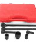 27 Piece Impact Socket Set With Three Quarter Inch Drive Includes Metric And SAE Sockets, Drop Forged Cr-V Steel, case and tools displayed