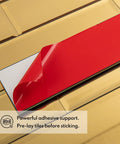 Peel And Stick Beveled Gold Mirror Tiles Subway Mosaic Backsplash Kit 3x12 In Glass For Kitchen And Bathroom, adhesive reveal