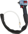 Pro Shop Essential 1/2 Drive Pneumatic Impact Wrench with flexible hose, ergonomic grip for auto mechanics.