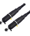 Pair Rear Air Suspension Strut Shock Kit Replacement For 02-14 Escalade showing two black struts with mounting points