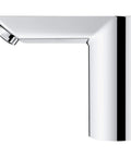 Cosmopolitan E Touchless Electronic Faucet With Battery Power DC Infrared Sensor Starlight Chrome Finish, side view.