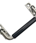 Stainless Steel Folding Cabinet Handle 4 Inch 90 Degree Pull With Rubber Grip Bright Polished SUS304 Silver Hole Center 1.65 Inches