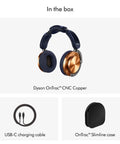 OnTrac Noise Cancelling Headphones With Eight Mics, Delivers Up To 40 dB ANC, Copper Finish, USB-C cable and Slimline case included