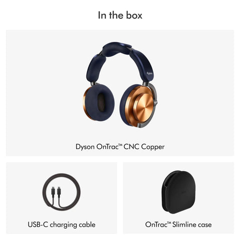 OnTrac Noise Cancelling Headphones With Eight Mics, Delivers Up To 40 dB ANC, Copper Finish, USB-C cable and Slimline case included