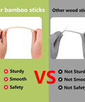Comparison of Unfinished Natural Bamboo Dowel Rods Quarter Inch By Twelve Inch 25 Pack vs other wood sticks for crafting.