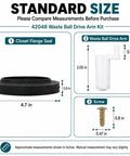 RV Toilet Repair Kit With Closet Flange Seal And Screw For Thetford Aqua Magic Style Lite Style II Style Plus Toilets