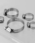 Five-piece adjustable stainless steel hose clamps for DIY