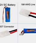 7.2V 3800mAh NiMH RC Battery 6 Cell with Tamiya Connector for cars trucks plans