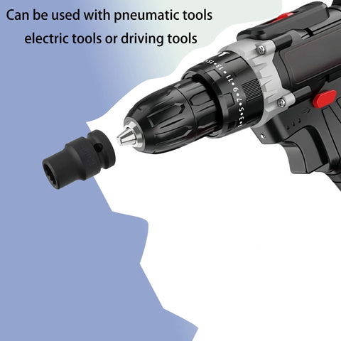 Half Inch Drive 24mm Impact Socket, 12 Point Metric, Shallow Design, CR-MO Steel, compatible with air and electric impact wrenches