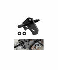 Sandfren car hub remover tool front view with threaded bolt and two washers