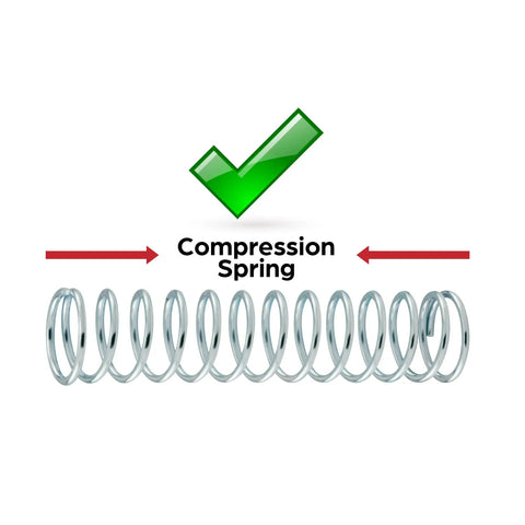 Heavy Duty Compression Spring In Spring Steel With Nickel Plating 0.148 Inch Wire Diameter Outer Diameter Fifteen Sixteenths Inch Four Inches Long Two Pack