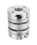 8mm X 14mm Diaphragm Clamp Shaft Coupling For Servo And Stepper Motors With 32mm Dia X 40mm Length Aluminum Hubs Stainless Steel Discs