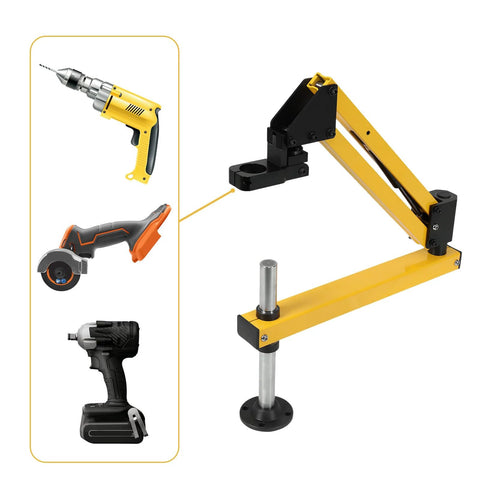 Aluminum Alloy Cantilever Support Frame With 360 Degree Flexible Arm for Pneumatic Tapping Machines and drill compatibility