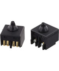 Push Button Switch Replacement Kit For 100mm 4 Inch Angle Grinders And Polishers Durable Plastic And Metal Construction Includes Two Switches For Spare Use Or Dual Tool Setup Easy Install Power Tool Part
